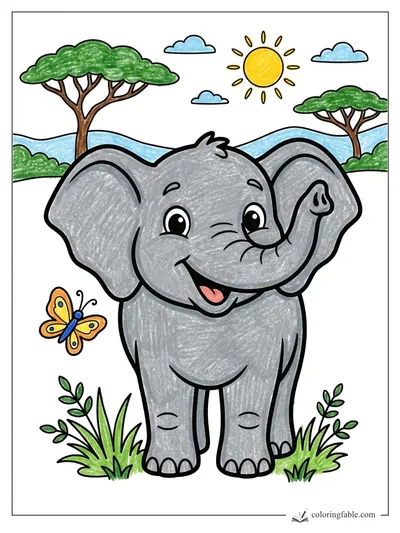 Colored example of this coloring page