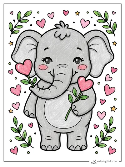 Colored example of this coloring page