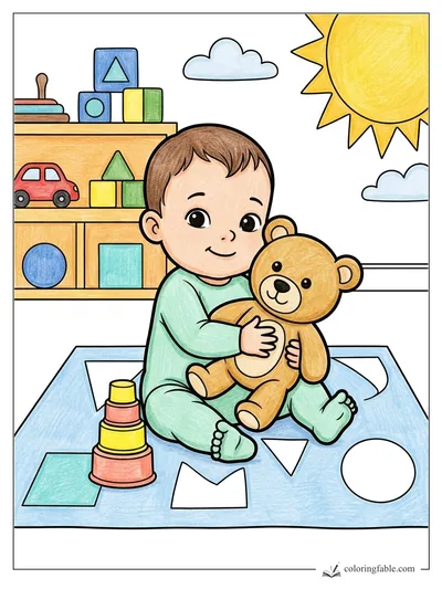 Colored example of this coloring page