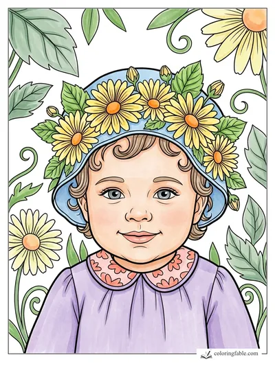 Colored example of this coloring page