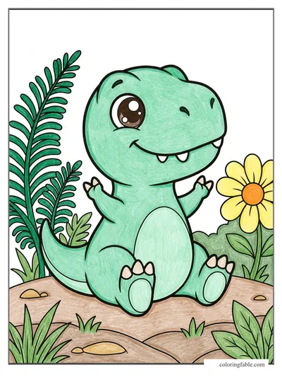 Colored example of this coloring page