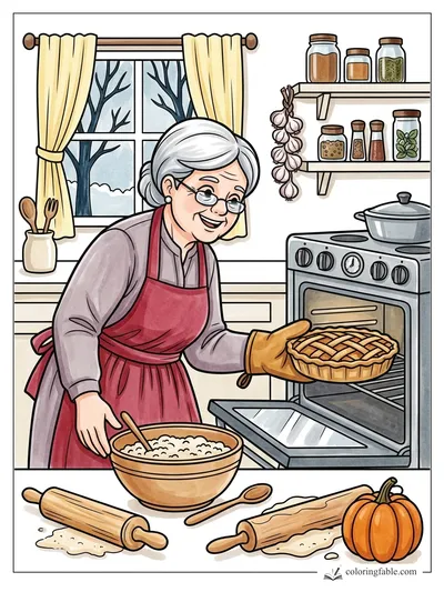 Colored example of this coloring page