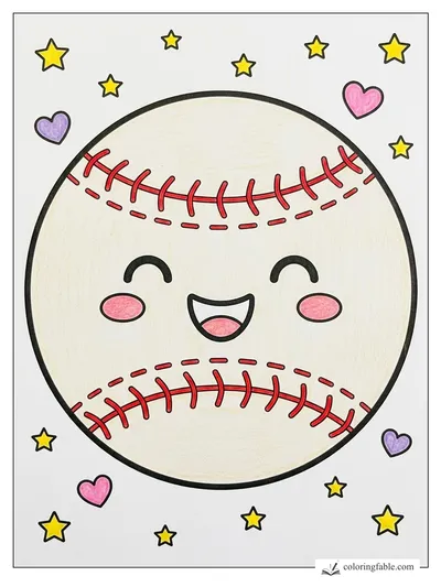 Colored example of this coloring page