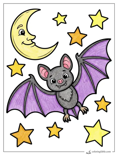 Colored example of this coloring page