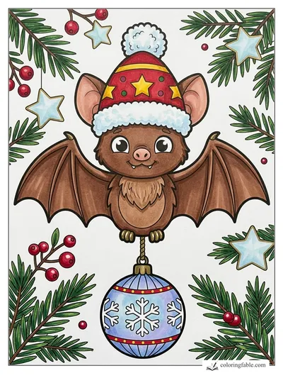Colored example of this coloring page