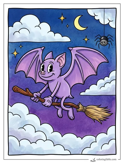 Colored example of this coloring page