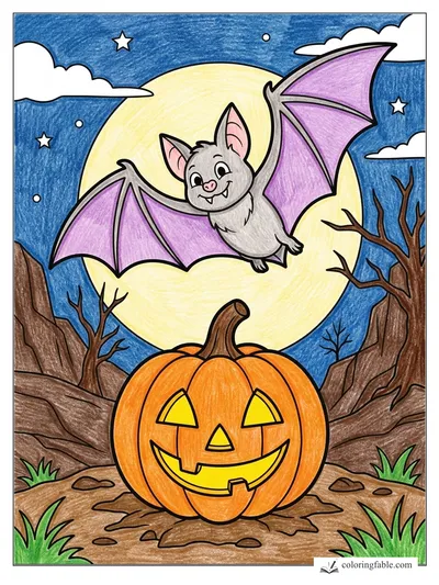Colored example of this coloring page