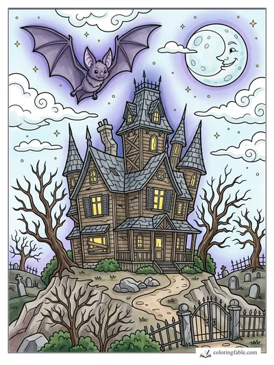 Colored example of this coloring page