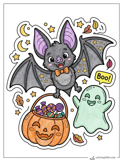 Colored example of this coloring page