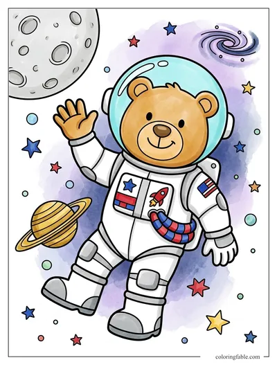 Colored example of this coloring page