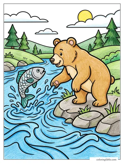 Colored example of this coloring page