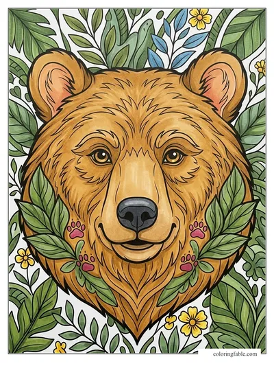Colored example of this coloring page