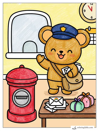 Colored example of this coloring page