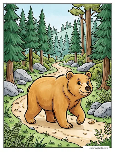 Colored example of this coloring page