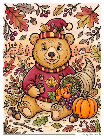 Colored example of this coloring page