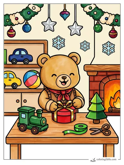 Colored example of this coloring page