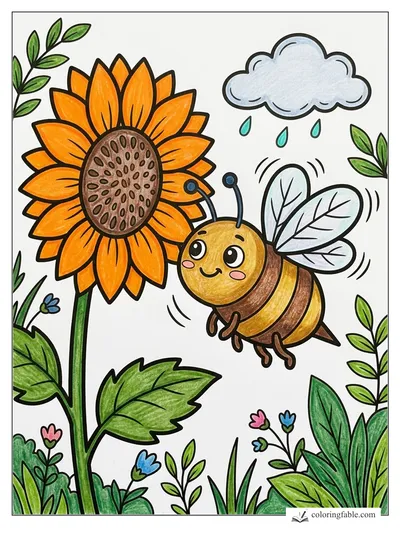 Colored example of this coloring page