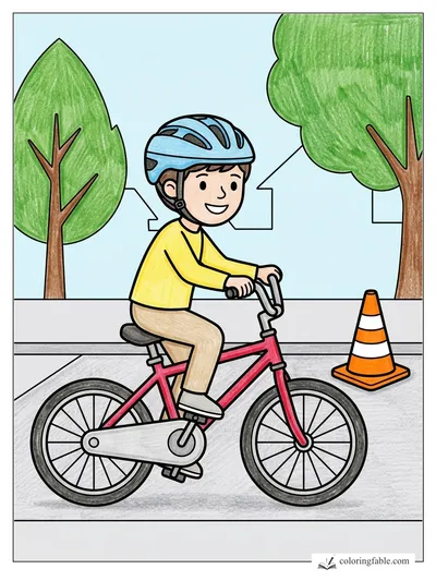 Colored example of this coloring page