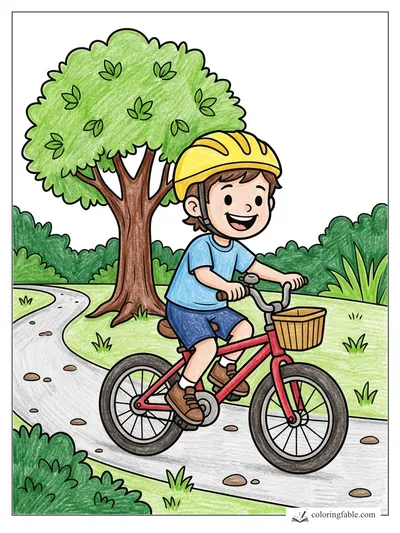 Colored example of this coloring page