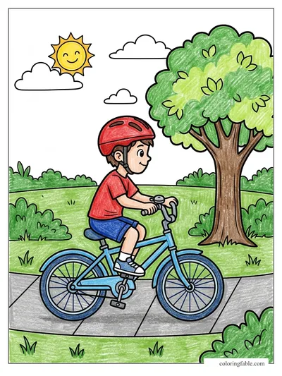 Colored example of this coloring page