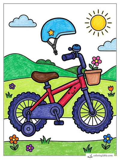 Colored example of this coloring page