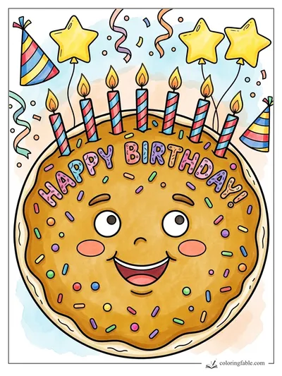 Colored example of this coloring page