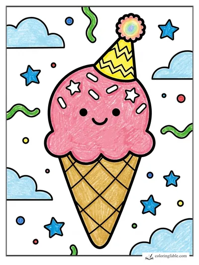 Colored example of this coloring page