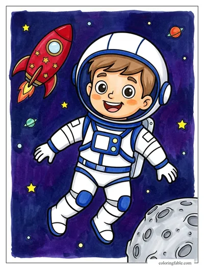 Colored example of this coloring page