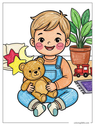 Colored example of this coloring page