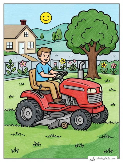 Colored example of this coloring page