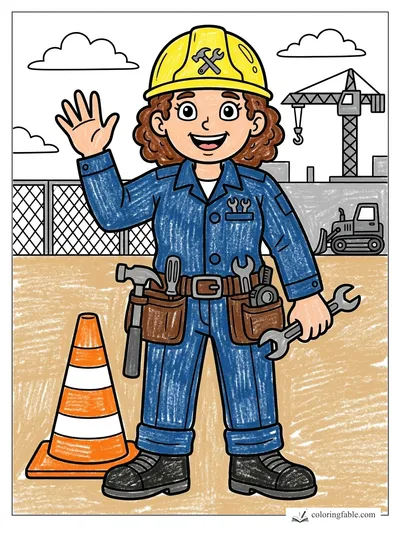 Colored example of this coloring page