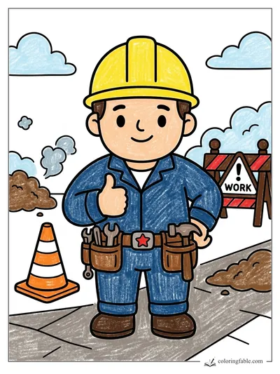 Colored example of this coloring page