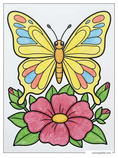 Colored example of this coloring page
