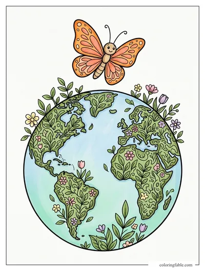 Colored example of this coloring page