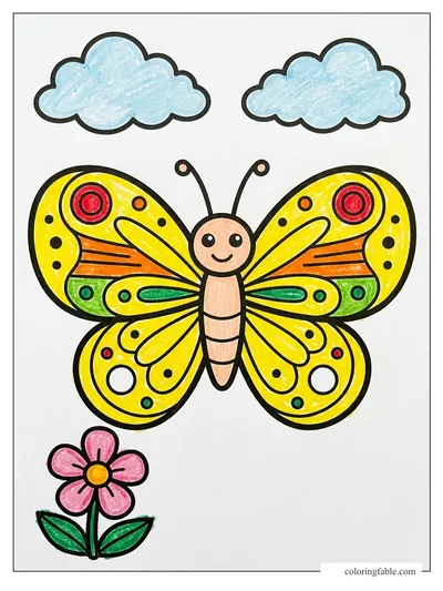 Colored example of this coloring page