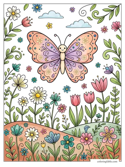 Colored example of this coloring page