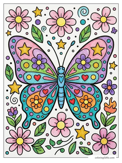 Colored example of this coloring page