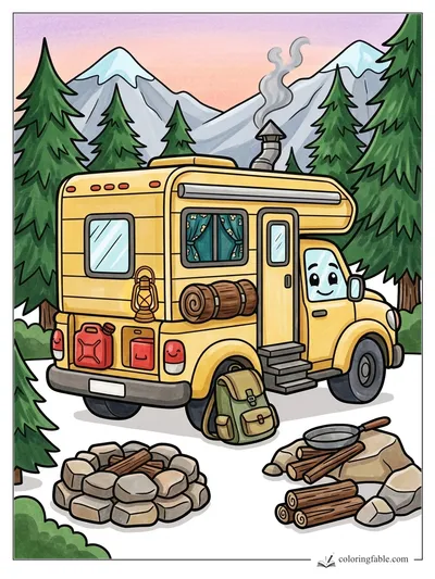 Colored example of this coloring page
