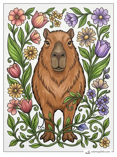 Colored example of this coloring page