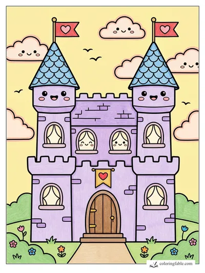 Colored example of this coloring page