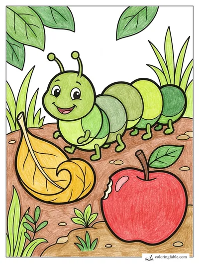 Colored example of this coloring page