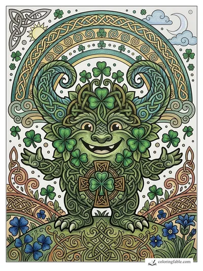 Colored example of this coloring page
