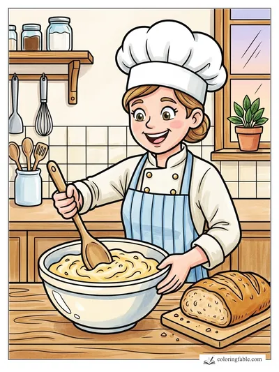 Colored example of this coloring page