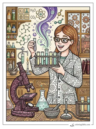 Colored example of this coloring page