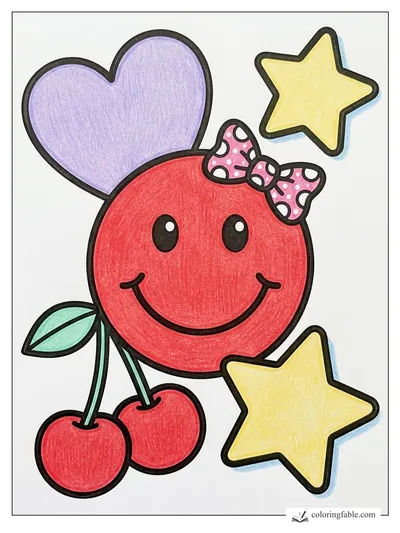 Colored example of this coloring page