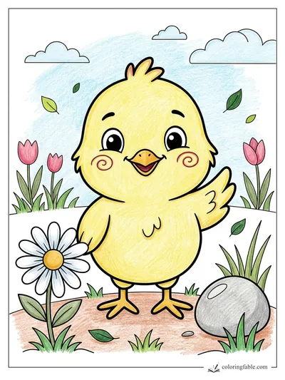 Colored example of this coloring page