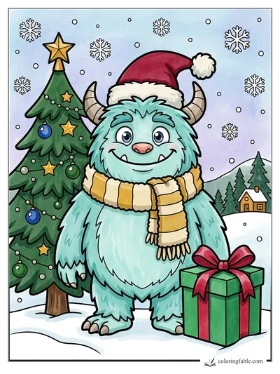 Colored example of this coloring page