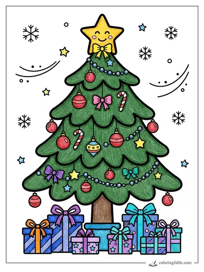 Colored example of this coloring page