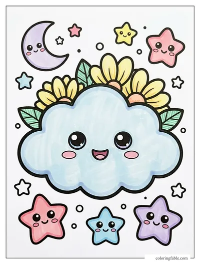 Colored example of this coloring page