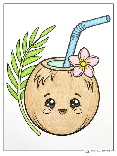 Colored example of this coloring page
